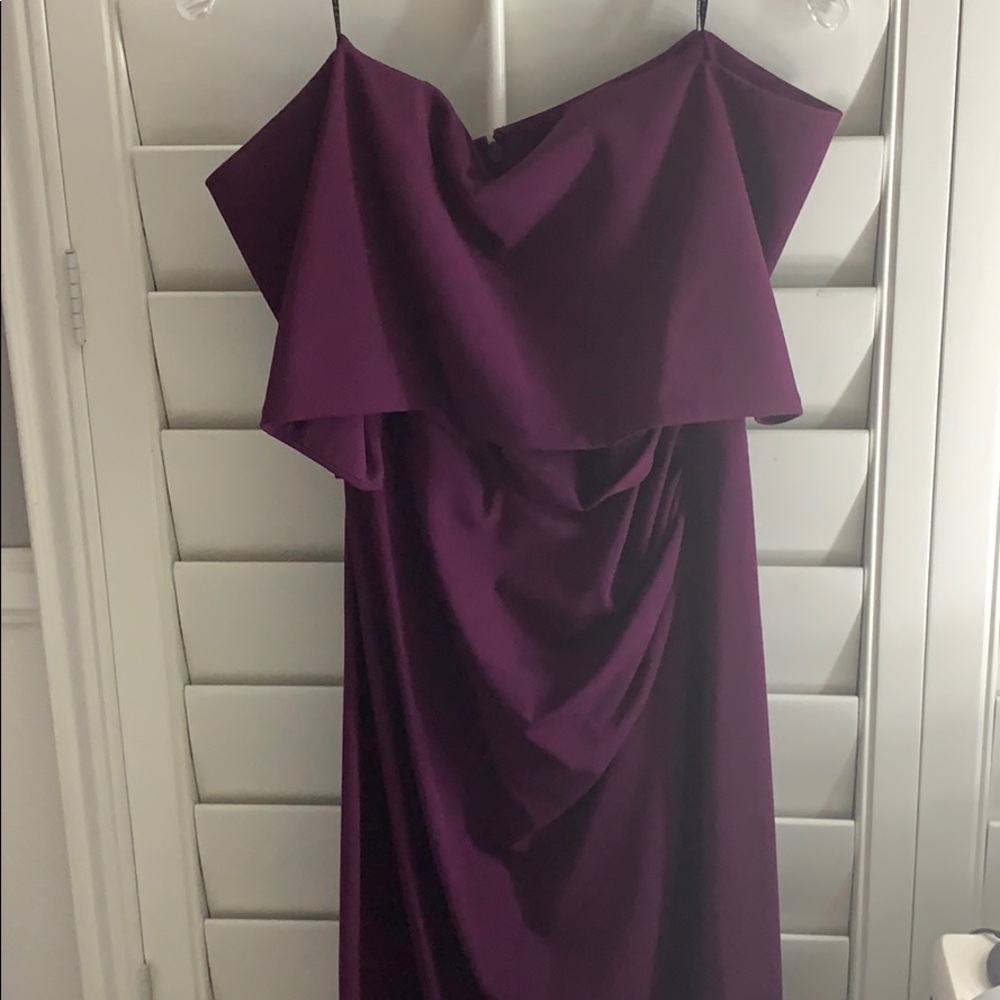 Vince Camuto Popover Cocktail Dress in Wine color